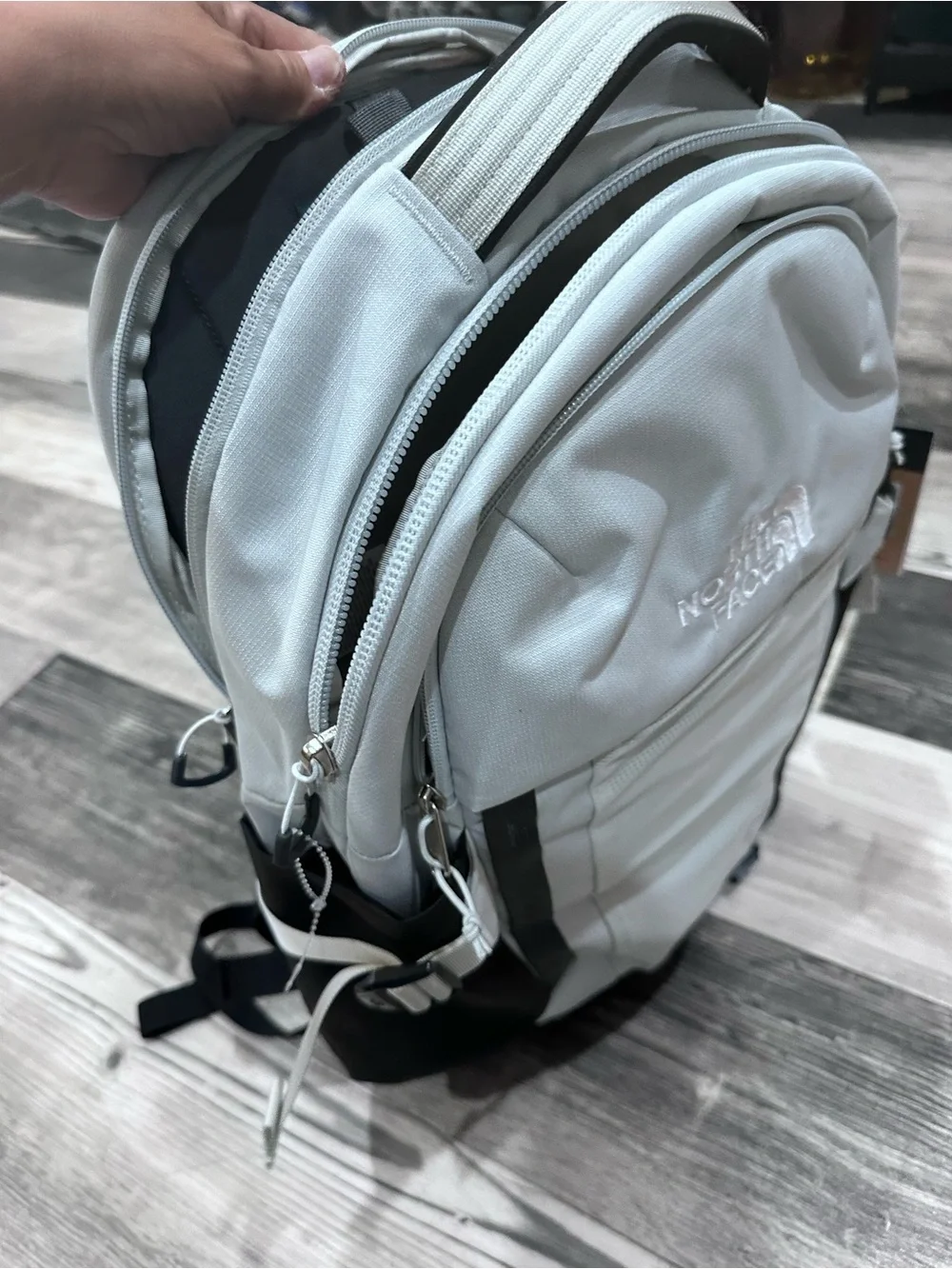 THE NORTH FACE Recon Backpack, Tin Grey Dark Heather/TNF Black NPF, One Size